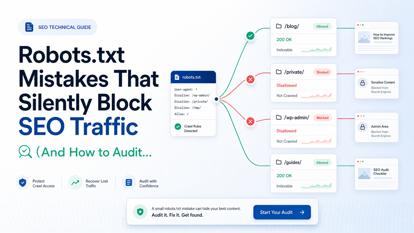 Cover image for “7 Robots.txt Mistakes That Silently Kill Your Rankings”
