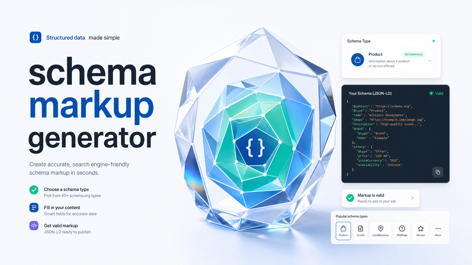Cover image for “Schema Markup Generator: Full Guide to Generating &”
