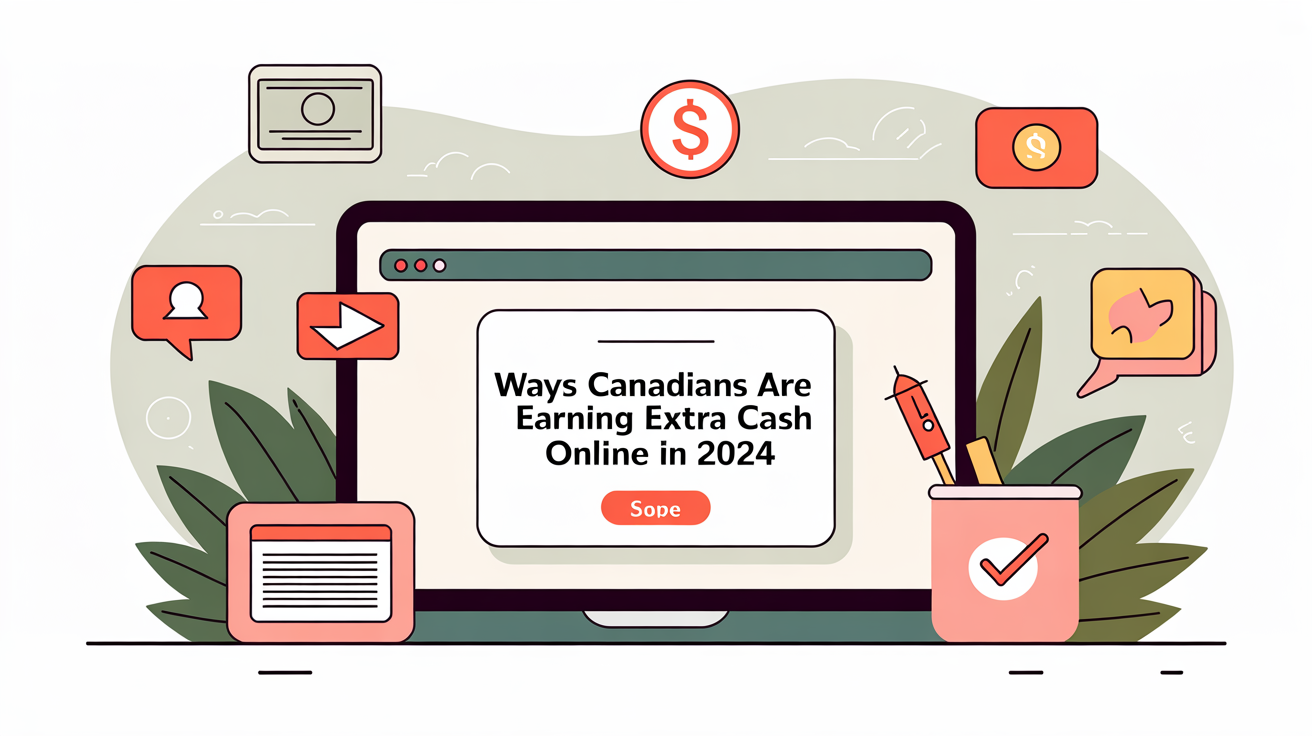 Cover image for “Ways Canadians Are Earning Extra Cash Online in 2024”
