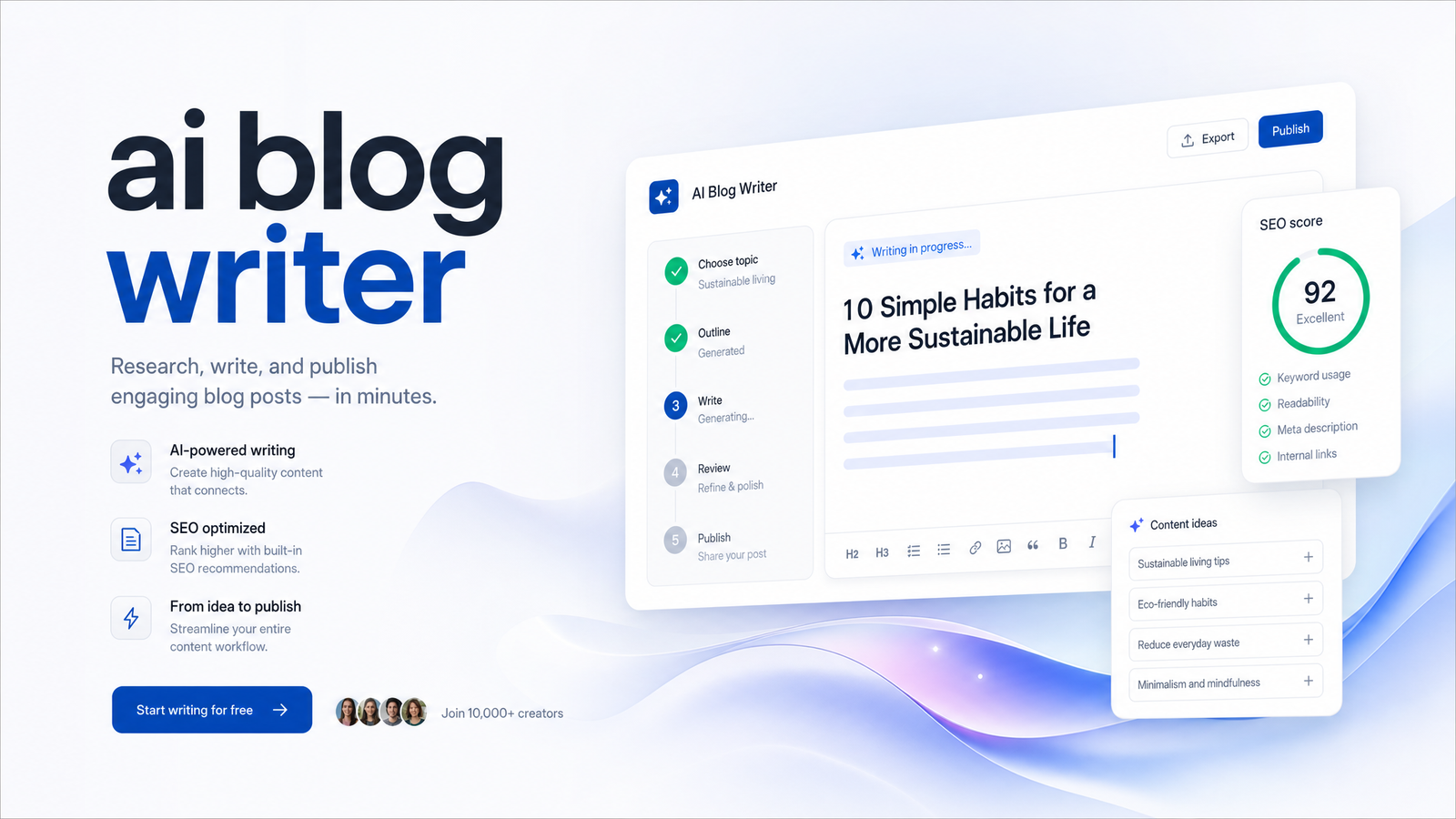 Cover image for “AI Blog Writer: The 2026 Buyer's Guide to Ranking Content”