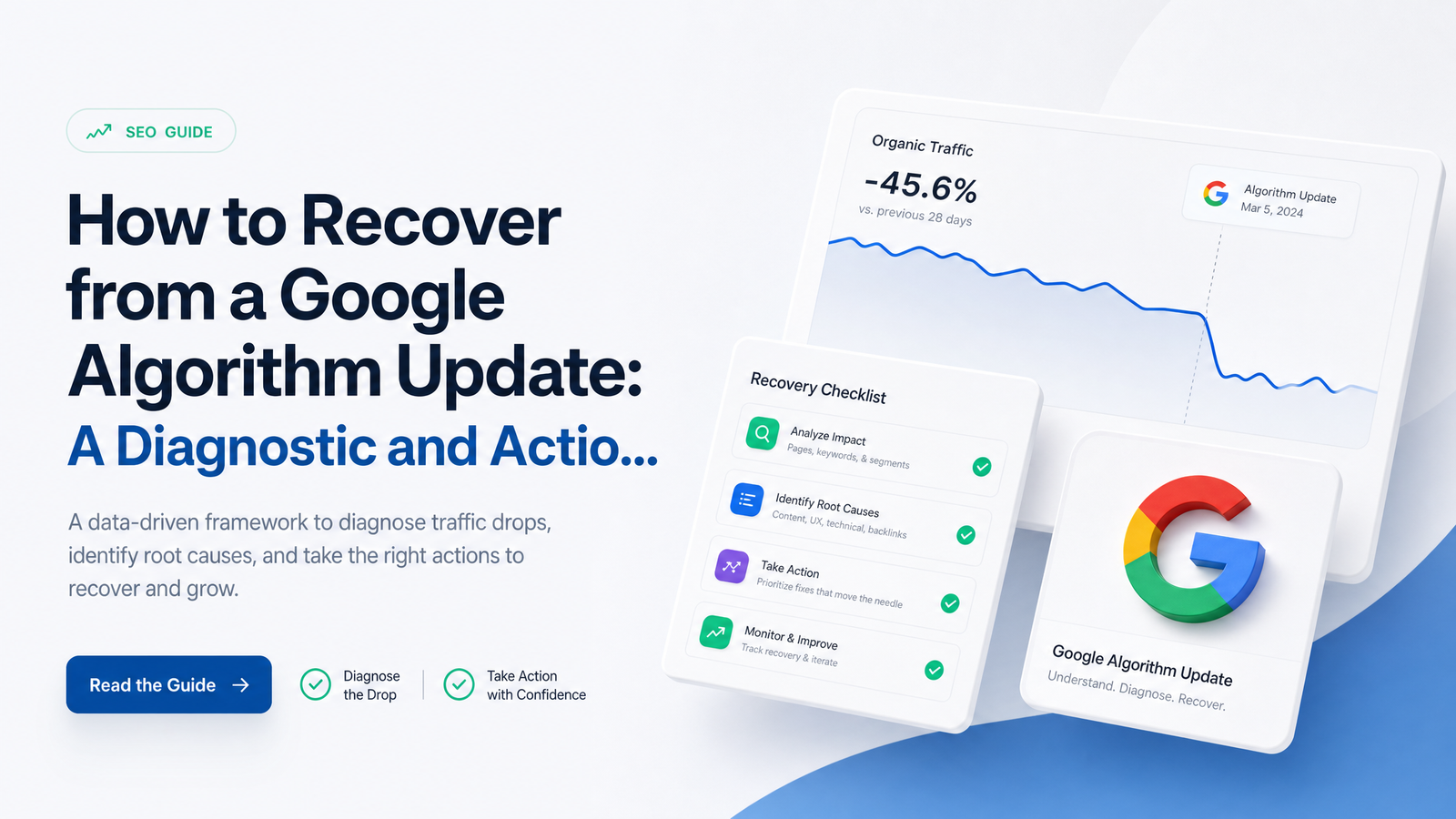 Cover image for “Google Algorithm Update Recovery: A Diagnostic Framework”