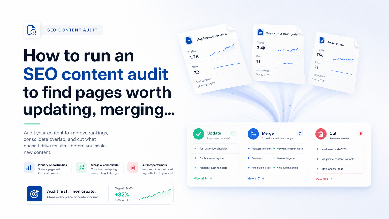 Cover image for “SEO Content Audit: The Pre-Scaling Gate Before You Publish”