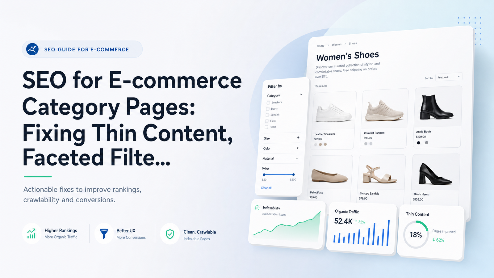 Cover image for “Ecommerce Category Page SEO: Fix Thin Content &”